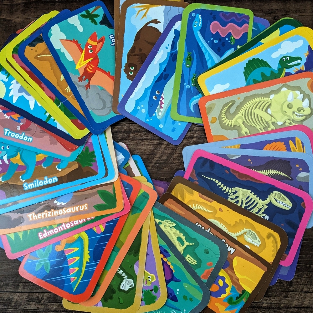 School Zone Dino Dig Card Game
